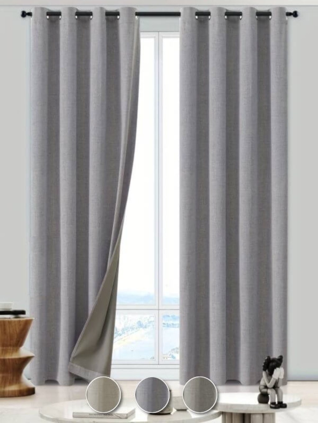 Κουρτίνα Blackout-Συσκότισης Thermal Insulated με Τρουκς Γαρύφαλλο 280x275 | Γαρύφαλλο - Λευκά Είδη