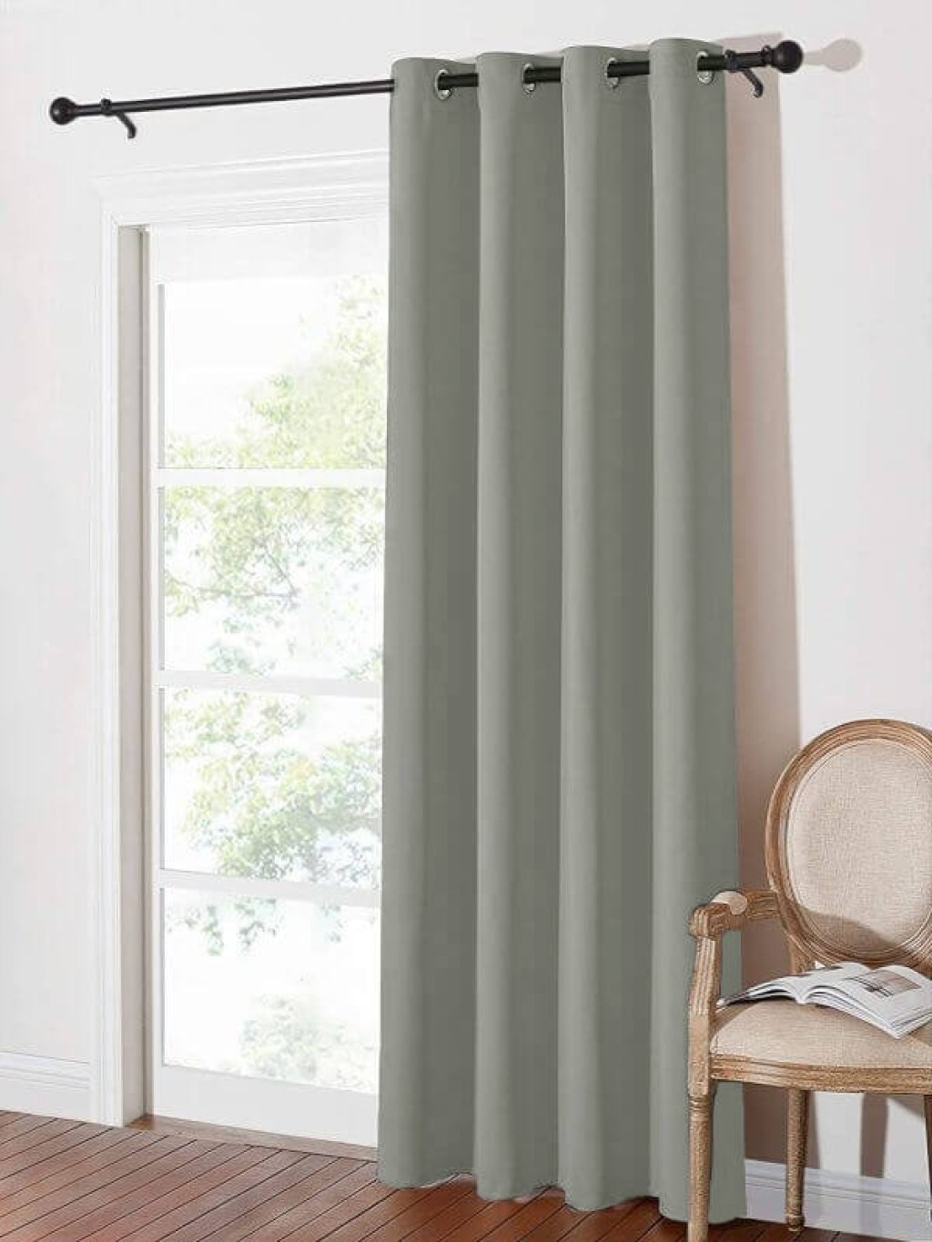 Κουρτίνα Blackout-Συσκότισης με Τρουκς Σκούρο Γκρι Γαρύφαλλο 280x280 | Γαρύφαλλο - Λευκά Είδη