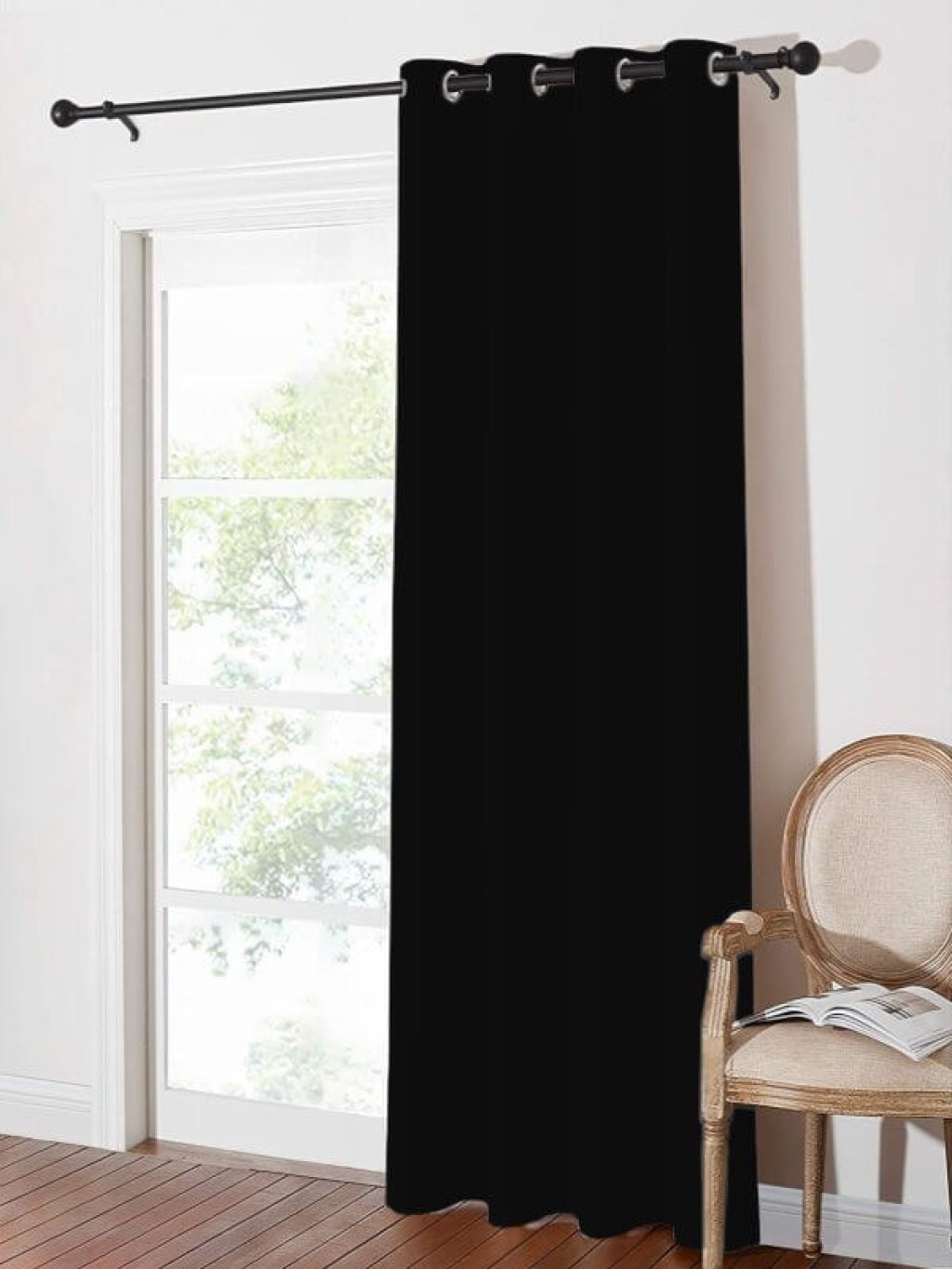 Κουρτίνα Blackout-Συσκότισης με Τρουκς Μαύρο Γαρύφαλλο 280x280 | Γαρύφαλλο - Λευκά Είδη