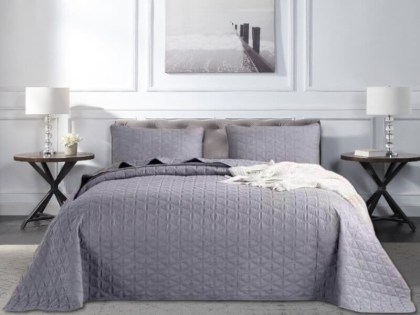 Κουβερλί Σετ Γίγας Υπέρδιπλα Microfiber Diamond Διπλής Όψεως Γαρύφαλλο 230x250 | Γαρύφαλλο - Λευκά Είδη