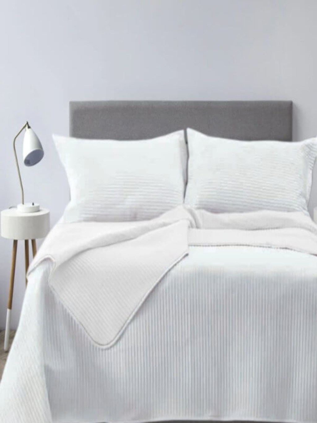 Κουβερλί Σετ Υπέρδιπλο Λευκό Microsatin Jazz Γαρύφαλλο 230x250 | Γαρύφαλλο - Λευκά Είδη