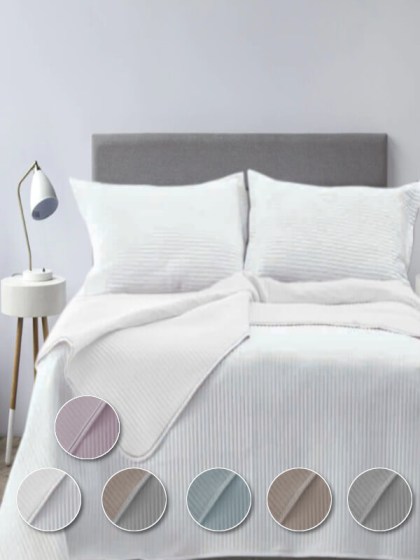 Κουβερλί Σετ Υπέρδιπλο Microsatin Jazz Γαρύφαλλο 230x250 | Γαρύφαλλο - Λευκά Είδη