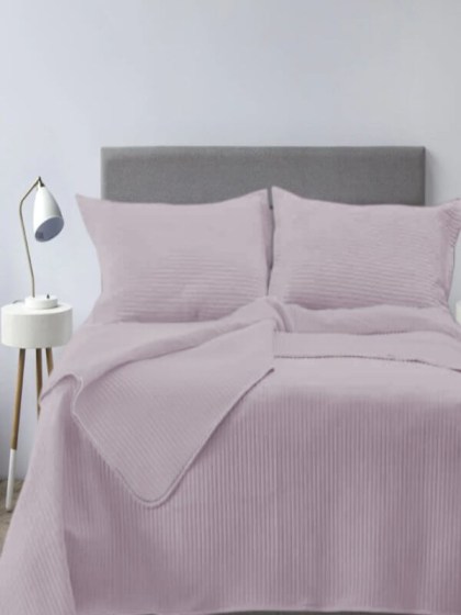 Κουβερλί Σετ Υπέρδιπλο Πούδρα Microsatin Jazz Γαρύφαλλο 230x250 | Γαρύφαλλο - Λευκά Είδη