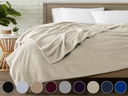 Κουβέρτα Fleece OneColor Γαρύφαλλο | Γαρύφαλλο - Λευκά Είδη