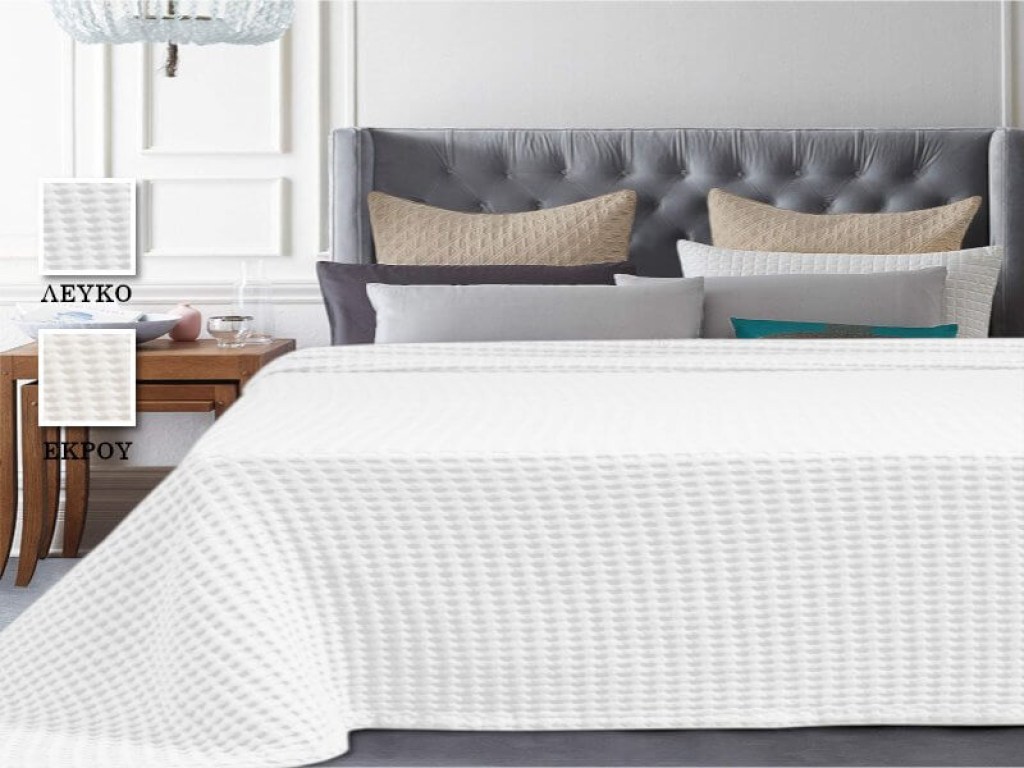 Κουβέρτα Πικέ Μεγάλη Βάφλα Βαμβακερή 320gsm Γαρύφαλλο | Γαρύφαλλο - Λευκά Είδη