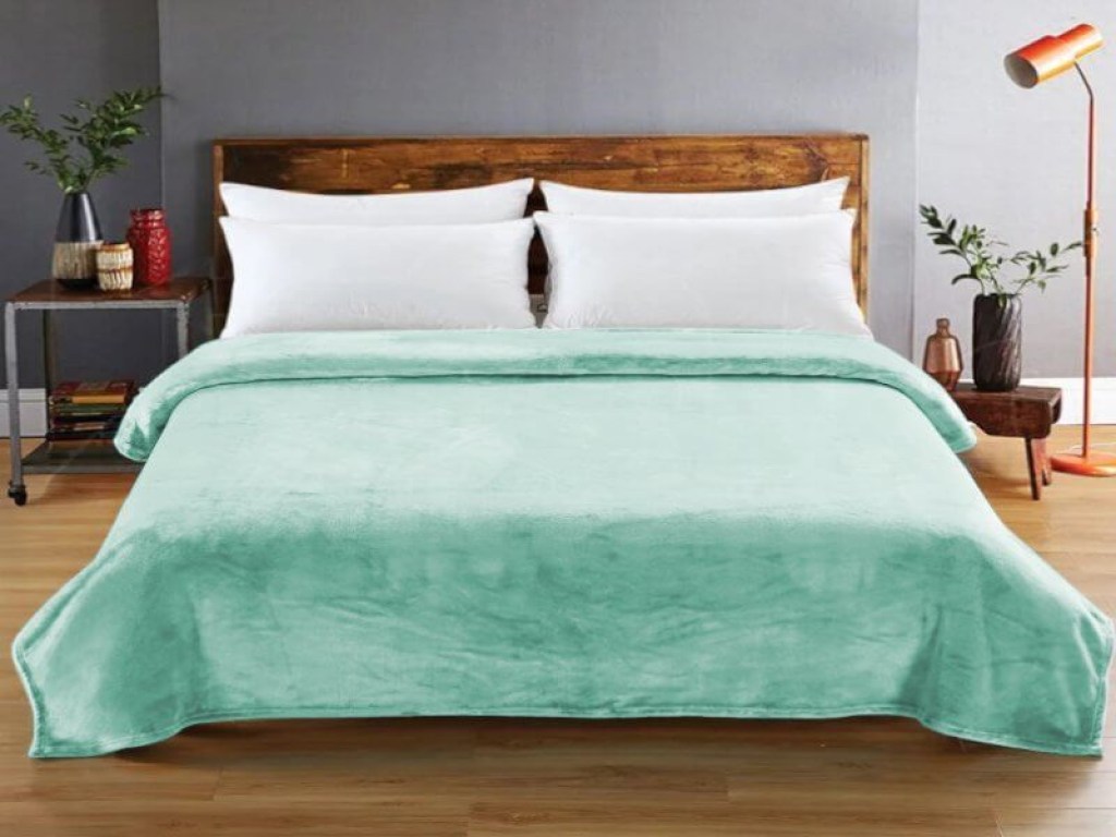 Κουβέρτα Ημίδιπλη Βελουτέ Μέντα Super Soft Mink Γαρύφαλλο 160x220 | Γαρύφαλλο - Λευκά Είδη