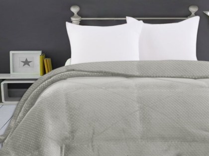Κουβερτοπάπλωμα Μονό Μπεζ Βελουτέ Popcorn Diamond 350gsm Γαρύφαλλο 160x220 | Γαρύφαλλο - Λευκά Είδη