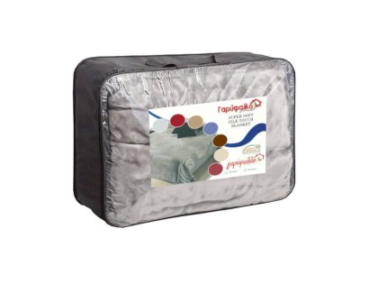 Κουβέρτα Ημίδιπλη Βελουτέ Super Soft Γαρύφαλλο | Γαρύφαλλο - Λευκά Είδη