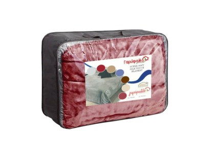 Κουβέρτα Ημίδιπλη Βελουτέ Super Soft Γαρύφαλλο | Γαρύφαλλο - Λευκά Είδη