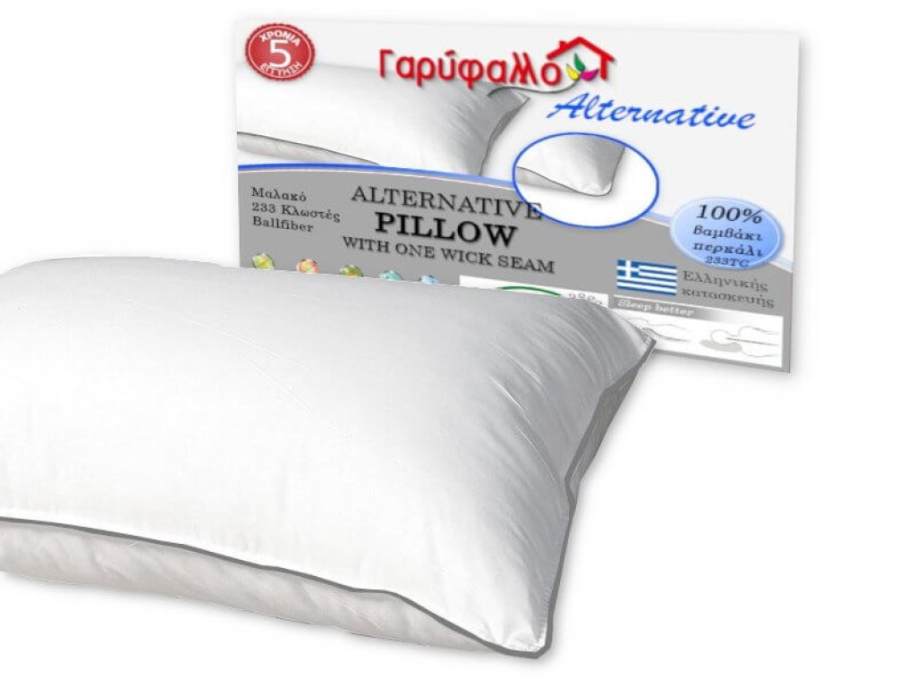 Μαξιλάρι Ύπνου Alternative με μονό γαζί Γαρύφαλλο | Λευκά Είδη - Γαρύφαλλο
