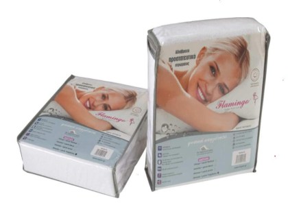 Αδιάβροχο Προστατευτικό Κάλυμμα Στρώματος Flamingo | Γαρύφαλλο - Λευκά Είδη