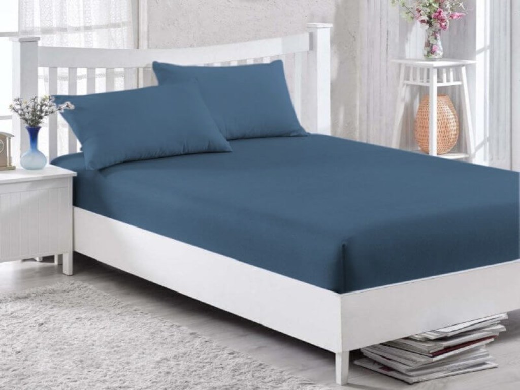 Σετ Μαξιλαροθήκες Dark Indigo Βαμβακερές Γαρύφαλλο 2 Τεμαχίων 50x70 | Γαρύφαλλο - Λευκά Είδη