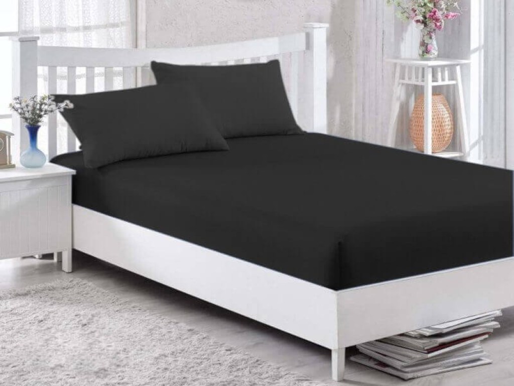 Σετ Μαξιλαροθήκες Μαύρο Βαμβακερές Γαρύφαλλο 2 Τεμαχίων 50x70 | Γαρύφαλλο - Λευκά Είδη