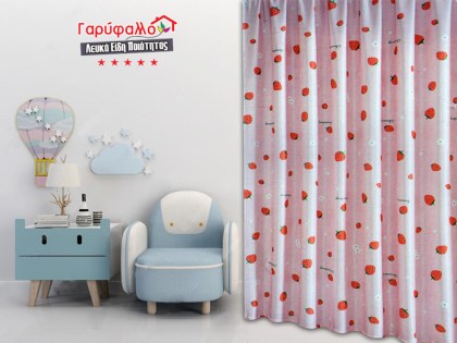 Παιδική Κουρτίνα Χοντρή Με Τρέσα Αερόστατο Μωβ Γαρύφαλλο 260x280 | Γαρύφαλλο - Λευκά Είδη