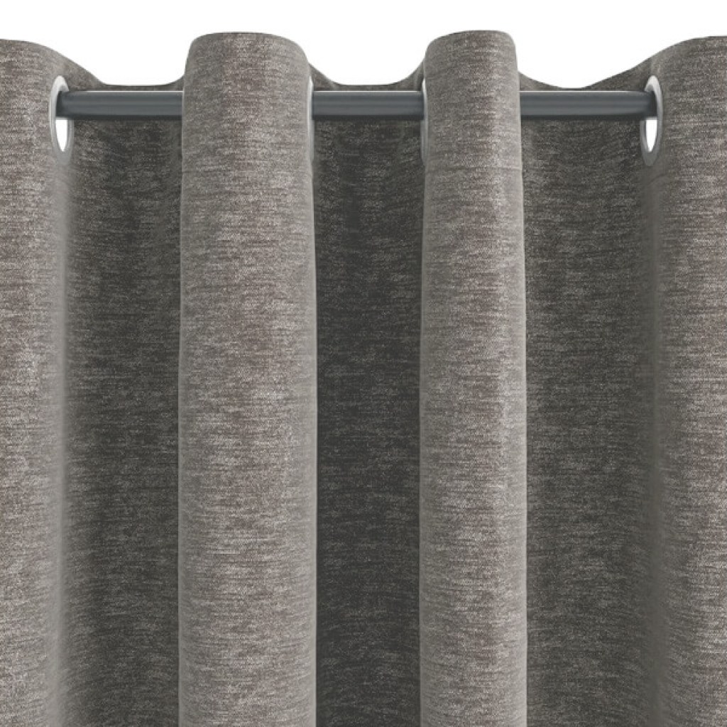 Κουρτίνα Σενίλ με Τρουκς Taupe Γαρύφαλλο 280x280 | Γαρύφαλλο - Λευκά Είδη