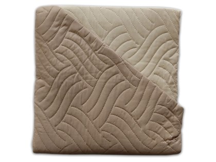 Κουβερλί Υπέρδιπλο Microfiber Διπλής Όψης Κύμα Καφέ με Μπεζ Γαρύφαλλο 240x260 | Γαρύφαλλο - Λευκά Είδη