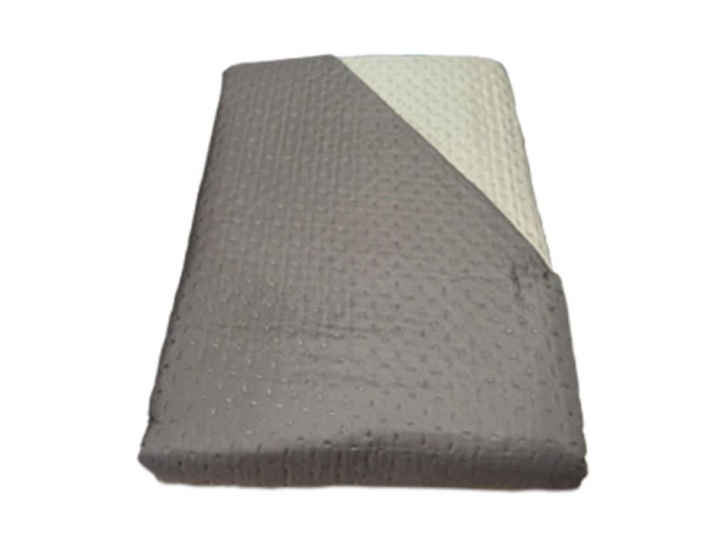 Κουβερλί Διπλό Microfiber Διπλής Όψης Καφέ-Μπεζ Cross Desing Γαρύφαλλο 220x240 | Γαρύφαλλο - Λευκά Είδη