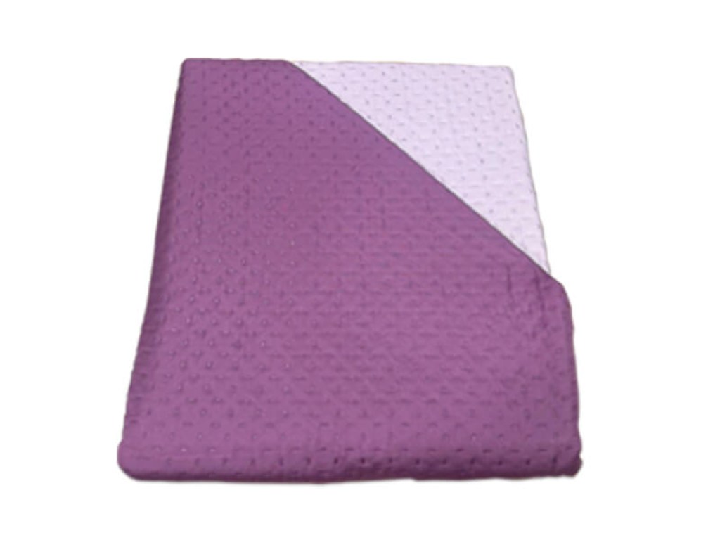 Κουβερλί Μονό Microfiber Διπλής Όψης Μωβ-Λιλά Cross Desing Γαρύφαλλο 160x240 | Γαρύφαλλο - Λευκά Είδη
