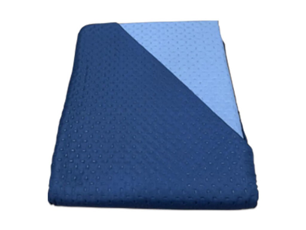 Κουβερλί Μονό Microfiber Διπλής Όψης Μπλε Σκούρο-Γαλάζιο Cross Desing Γαρύφαλλο 160x240 | Γαρύφαλλο - Λευκά Είδη