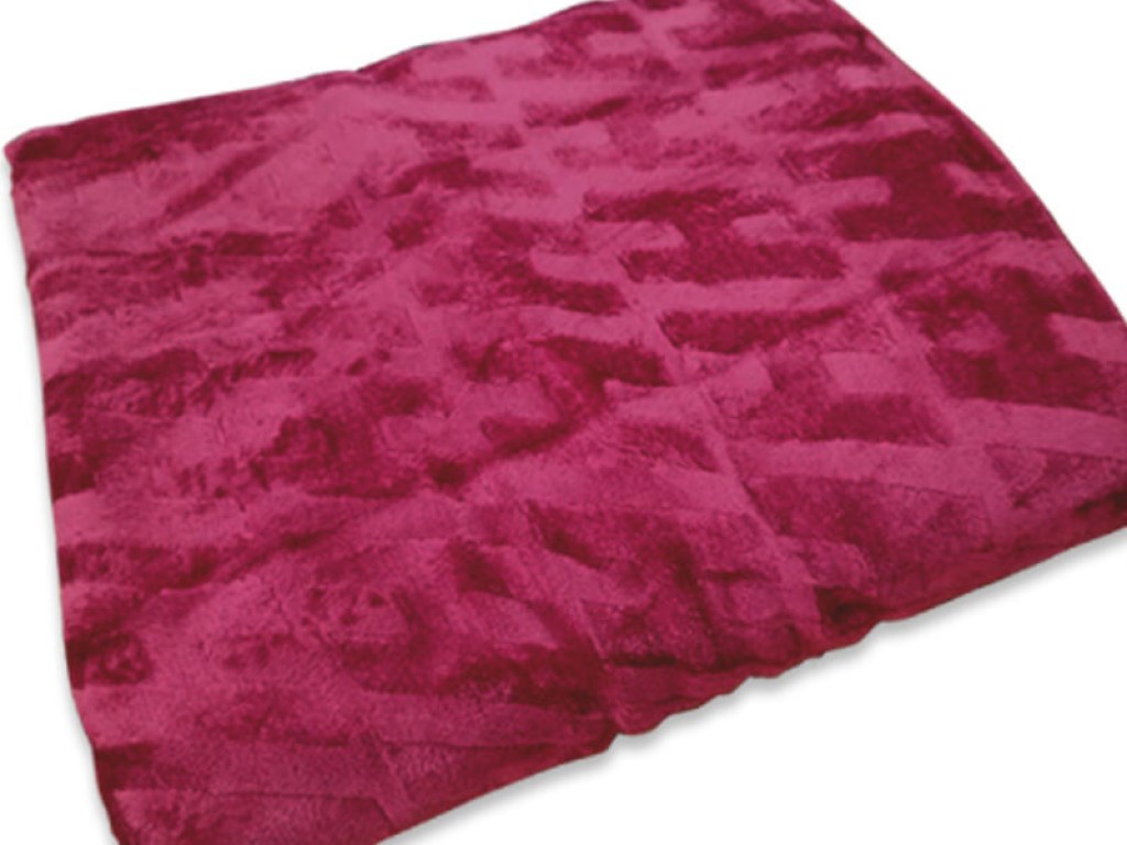 Κουβέρτα Μονή Fleece Μπορντό Ανάγλυφη Soft Γαρύφαλλο 160x220 | Γαρύφαλλο - Λευκά Είδη