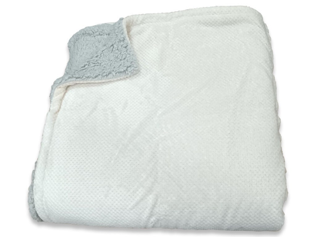 Κουβέρτα Υπέρδιπλη Fleece με Sherpa Εκρού Γαρύφαλλο 220x240 | Γαρύφαλλο - Λευκά Είδη