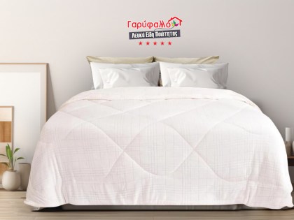 Κουβερτοπάπλωμα Γούνινο με Γραμμικό Σχέδιο Γαρύφαλλο 220x240 | Γαρύφαλλο - Λευκά Είδη