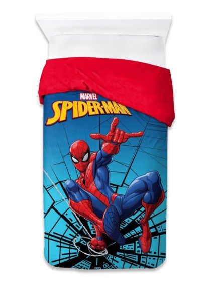 Κουβερτοπάπλωμα Μονό Μπλε Flannel-Sherpa Marvel Spiderman Γαρύφαλλο 160x250 | Γαρύφαλλο - Λευκά Είδη