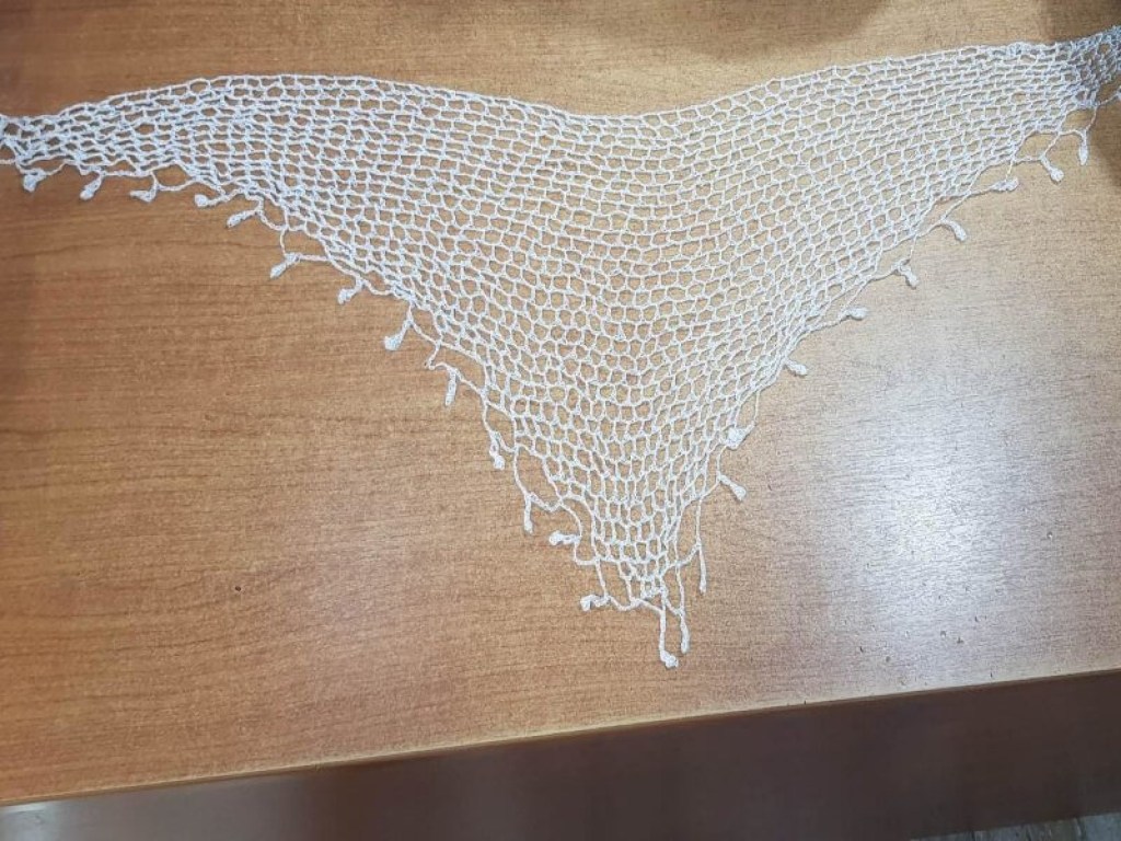 Μαντήλια Σαρίκια Γάμου Κρητικά Λευκά Γαρύφαλλο 40x90 | Γαρύφαλλο - Λευκά Είδη