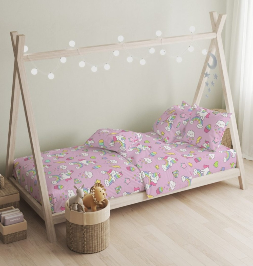 Σεντόνια Σετ Candy Unicorn - 165x270+50X70 Cokitex