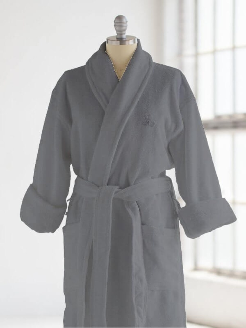 Μπουρνούζι Unisex Μπορντό Βαμβακερό 440gsm Γαρύφαλλο | Γαρύφαλλο - Λευκά Είδη