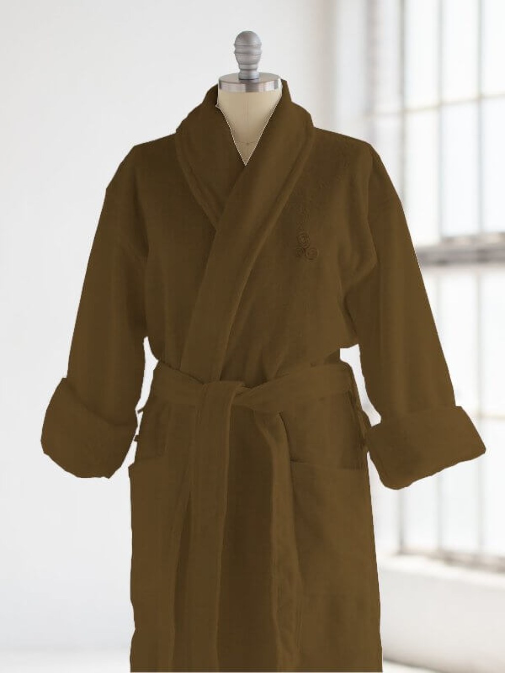 Μπουρνούζι Unisex Καφέ Βαμβακερό 440gsm Γαρύφαλλο  | Γαρύφαλλο - Λευκά Είδη