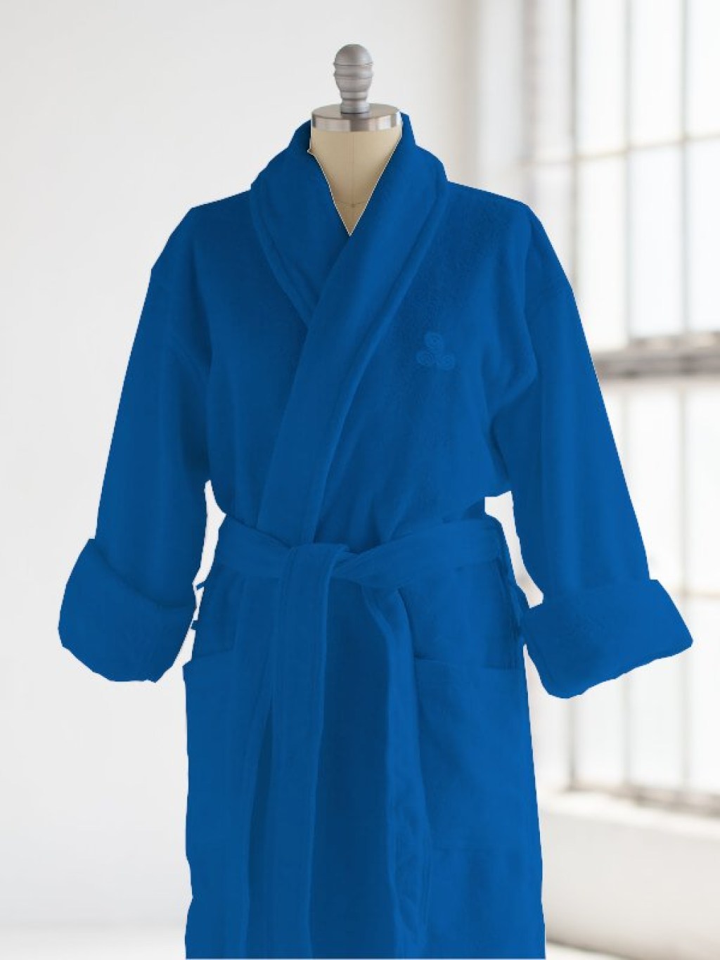 Μπουρνούζι Unisex Μπλε Βαμβακερό 440gsm Γαρύφαλλο | Γαρύφαλλο - Λευκά Είδη