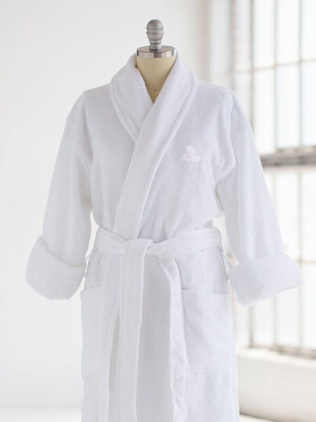 Μπουρνούζι Unisex Λευκό Βαμβακερό 440gsm Γαρύφαλλο | Γαρύφαλλο - Λευκά Είδη