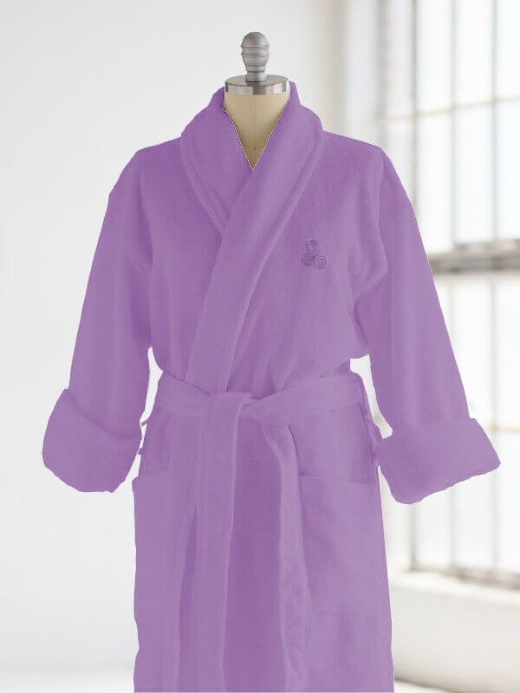 Μπουρνούζι Unisex Μωβ Βαμβακερό 440gsm Γαρύφαλλο | Γαρύφαλλο - Λευκά Είδη