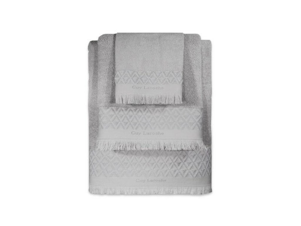 Σετ Πετσέτες Μπάνιου Βαμβακερές Guy Laroche | Γαρύφαλλο - Λευκά Είδη