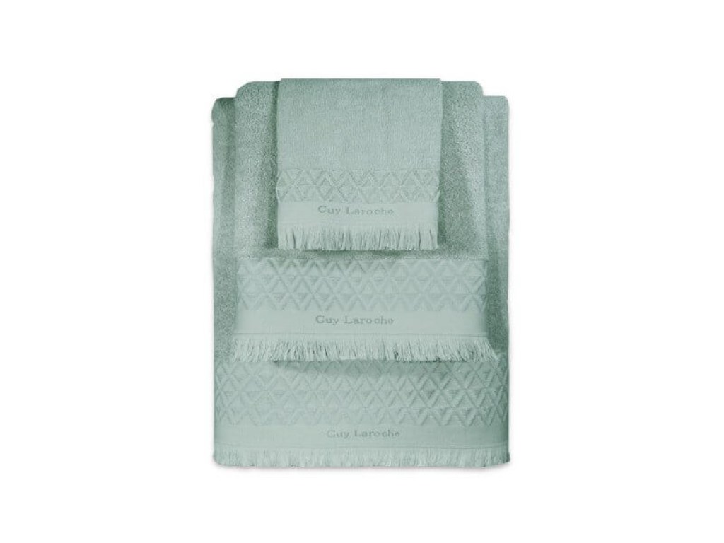 Σετ Πετσέτες Μπάνιου Βαμβακερές Guy Laroche | Γαρύφαλλο - Λευκά Είδη