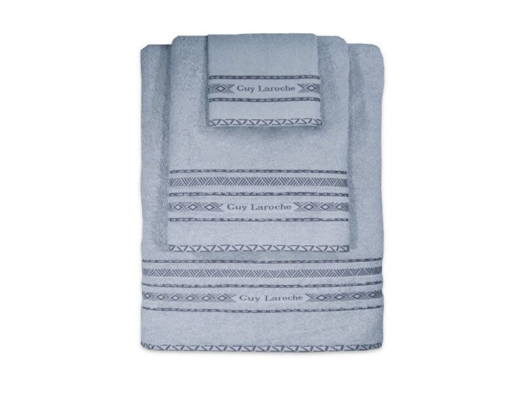 Σετ Πετσέτες Μπάνιου Βαμβακερές Guy Laroche | Γαρύφαλλο - Λευκά Είδη