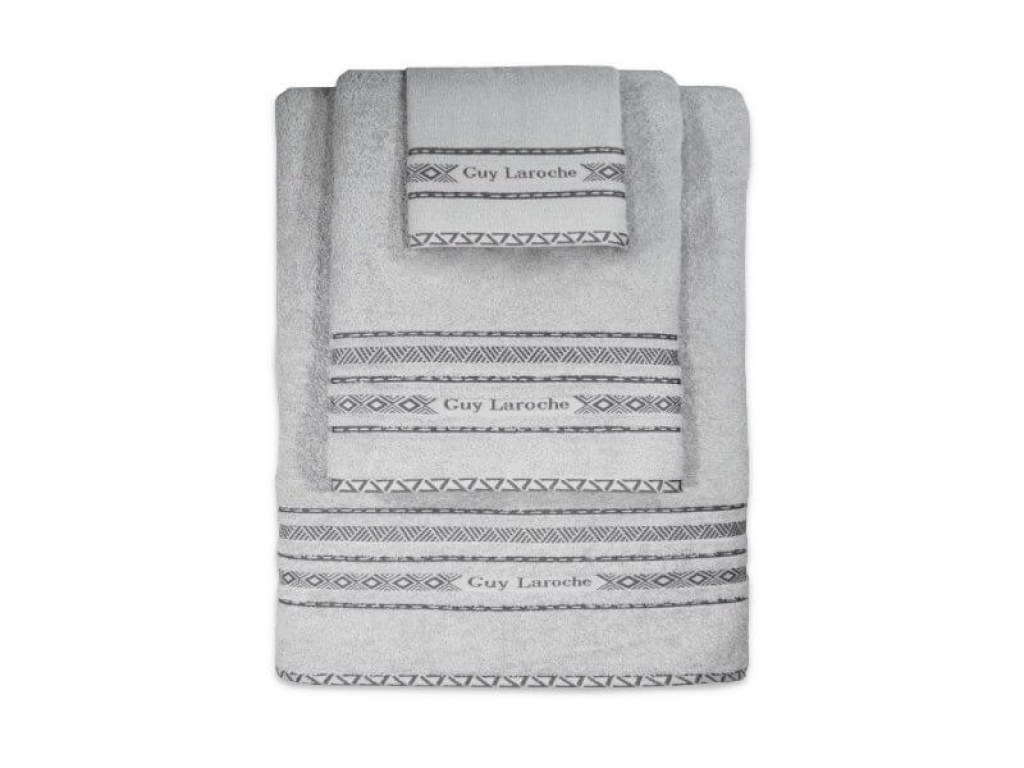 Σετ Πετσέτες Μπάνιου Βαμβακερές Guy Laroche | Γαρύφαλλο - Λευκά Είδη