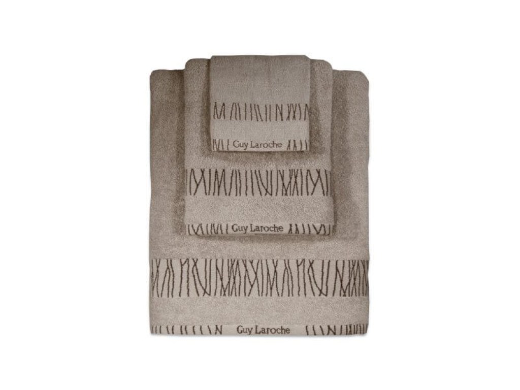 Σετ Πετσέτες Μπάνιου Βαμβακερές Guy Laroche | Γαρύφαλλο - Λευκά Είδη