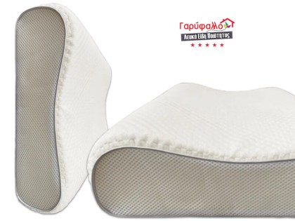Μαξιλάρι Ύπνου Memory Foam Contour Γαρύφαλλο 40x60+12 | Γαρύφαλλο - Λευκά Είδη