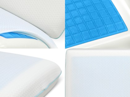 Μαξιλάρι Ύπνου Memory Foam Cool Gel Γαρύφαλλο 40x60+12 | Γαρύφαλλο - Λευκά Είδη