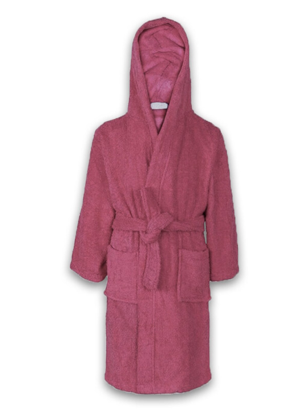 Μπουρνούζι Ενηλικών Unisex Σάπιο Μήλο με Κουκούλα Βαμβακερά 420gsm Γαρύφαλλο | Γαρύφαλλο - Λευκά Είδη