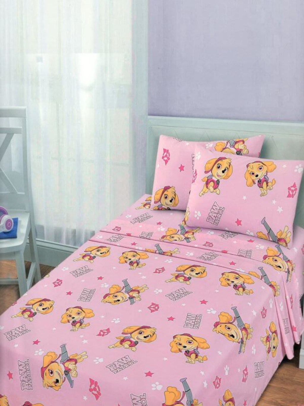 Παιδικά Σεντόνια Σετ Ροζ Βαμβακερά Paw Patrol Γαρύφαλλο 160x260 | Γαρύφαλλο - Λευκά Είδη