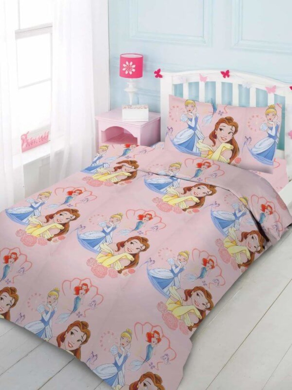 Σετ Παιδικά Σεντόνια Σομόν Πριγκίπισσες Βαμβακερά Disney Γαρύφαλλο 160x240 | Γαρύφαλλο - Παιδικά Σεντόνια - Λευκά Είδη