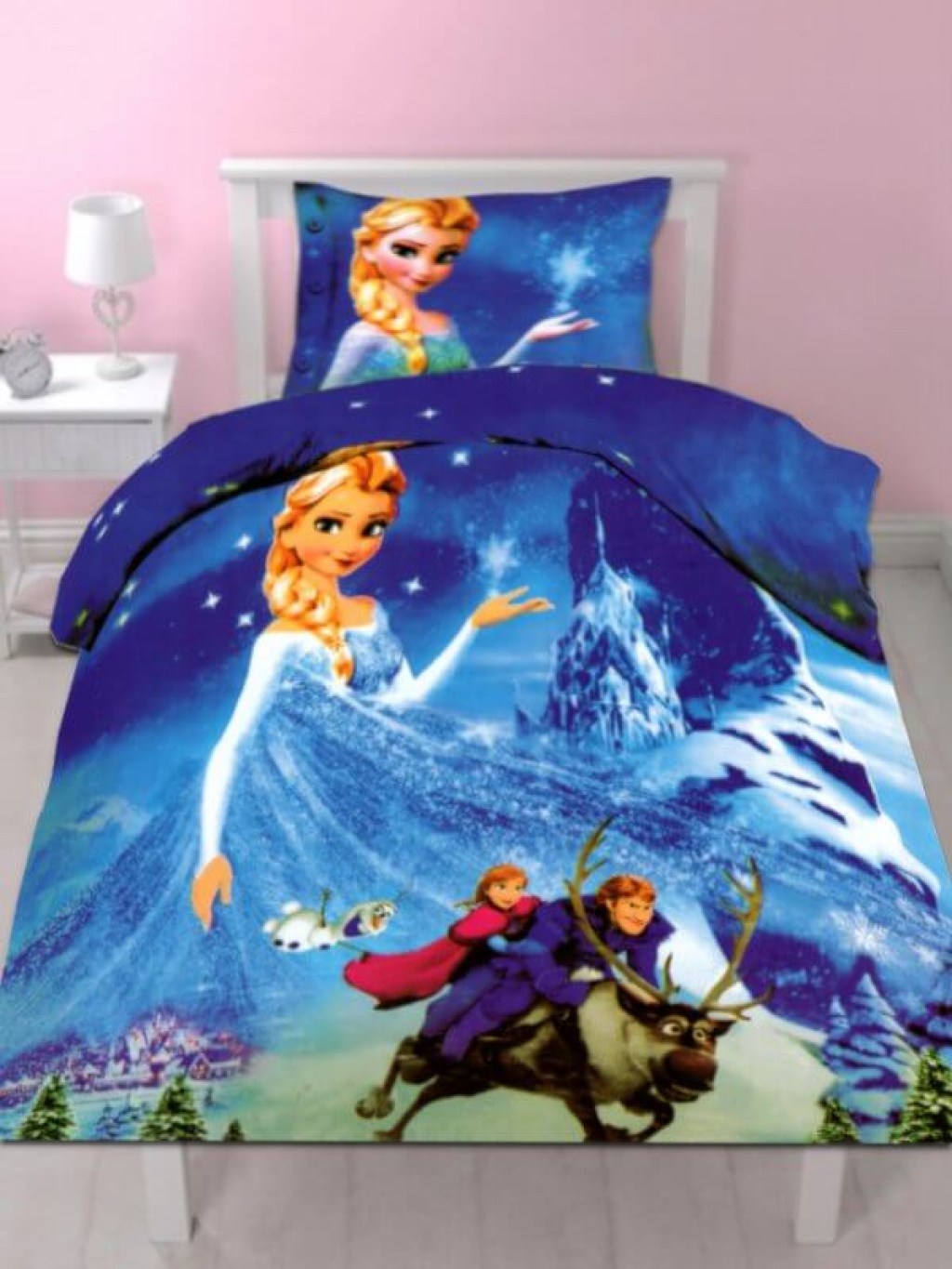 Παιδικό Κουβερλί Σετ Μπλε Microfiber Frozen Γαρύφαλλο 140x200 | Γαρύφαλλο - Λευκά Είδη