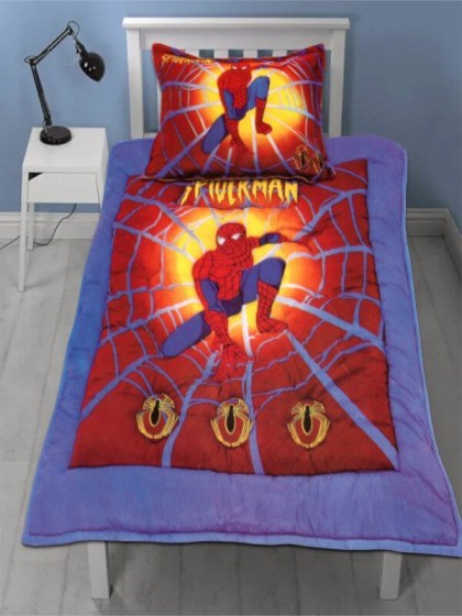 Παιδικό Κουβερλί Σετ Μπλε-Κόκκινο Microfiber Spiderman Γαρύφαλλο 140x200 | Γαρύφαλλο - Λευκά Είδη