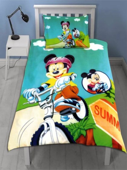 Παιδικό Κουβερλί Σετ Πολύχρωμο Microfiber Disney Mickey Γαρύφαλλο 140x200 | Γαρύφαλλο - Λευκά Είδη