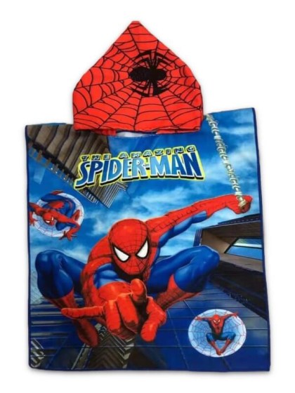 Παιδικό Πόντσο Θαλάσσης Spiderman Βαμβακερό Μπλε Γαρύφαλλο 60x120 | Γαρύφαλλο - Λευκά Εϊδη