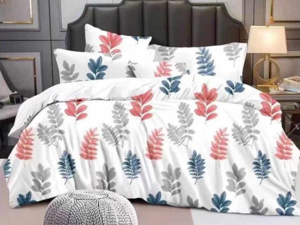 Πάπλωμα Λευκό Εμπριμέ Φλοράλ Microfiber 2263 Γαρύφαλλο | Γαρύφαλλο - Λευκά Είδη