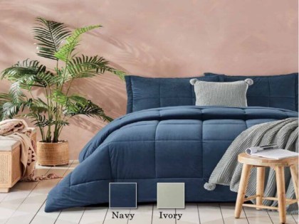 Πάπλωμα Υπέρδιπλο Primavera Βελούδο Γαρύφαλλο 220x240 | Γαρύφαλλο - Λευκά Είδη